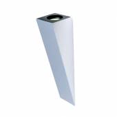 Wand-Leuchte SQUAD silber-grau GU10 230V, IP20 1 flammig HEITRONIC