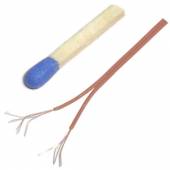 ca. 1000m Zwillingslitze / Litze BRAUN 2x 0,04mm