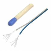 ca. 1000m Zwillingslitze / Litze GRAU-BLAU 2x 0,04mm