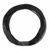  10m Zwillingslitze / Litze SCHWARZ 2x 0,04mm