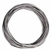  10m Zwillingslitze / Litze SCHWARZ-WEIß 2x 0,04mm