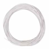   10m Zwillingslitze / Litze WEIß 2x 0,04mm