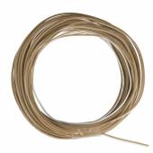 10m Zwillingslitze / Litze BRAUN-WEIß 2x 0,04mm