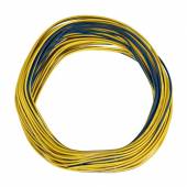 10m Zwillingslitze / Litze gelb-blau 2x 0,09mm²