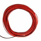 10m Zwillingslitze / Litze rot-schwarz 2x 0,09mm²