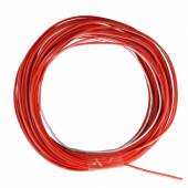 10m Zwillingslitze / Litze rot-weiß 2x 0,09mm²