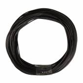 ca. 610m Zwillingslitze / Litze SCHWARZ 2x 0,14mm²