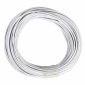 10m Zwillingslitze / Litze WEIß-WEIß 2x 0,14mm²
