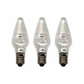  3er Set LED Lampe E10 KLAR FIN Ersatz Gl&uuml;hbrine Gl&uuml;hlampe / Lichterbogen Lichterkette Schwibbogen