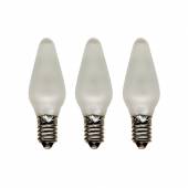  3er Set LED Lampe E10 FROSTED FIN Ersatz Gl&uuml;hbrine / Lichterbogen Lichterkette Schwibbogen