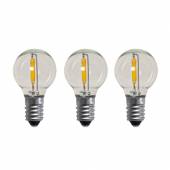 3er Set mini LED Lampe E10 RUND Ersatz Gl&uuml;hbrine Gl&uuml;hlampe f&uuml;r Schwibbogen Lichterkette &Co