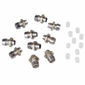 10 Fassungen f&uuml;r 3mm Leds in Metall Optik Chrom