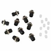 10 Fassungen f&uuml;r 3mm Leds schwarz
