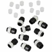 10 Fassungen f&uuml;r 5mm Leds schwarz