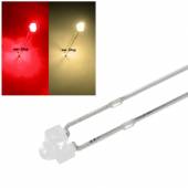 1,8mm DUO Led diffus rot-warmwei&szlig; 2-Pin Bi Color Leds