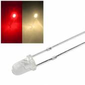 3mm DUO Led rot-warmwei&szlig; 2-Pin Bi Color Leds