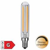 Led Leuchtmittel FILAMENT E14 T20 20x115mm DIMMBAR warmweiß 150lm 230V 2W Röhre zB für Bilderleuchte