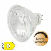 Led Strahler MR16 DIMMBAR warmwei&szlig; 620lm 36� 12V AC 4,9W