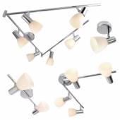 Deckenstrahler Wandstrahler Spotleuchte SCORPII 230V IP20 G9 Chrom Deko-Light
