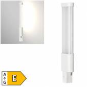LED Stab-Leuchtmittel G23 PL-S 2polig warmwei&szlig; 163x32mm 230V 5W 550lm 3000K R&ouml;hre PL-Lampe