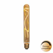 LED Stab-Leuchtmittel E27 T30-225 dimmbar 225x30mm amber 230V 4W 1800K R&ouml;hre Gl&uuml;hbirne