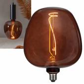 LED Deko Leuchtmittel E27 APPLE COGNAC 40lm 245x190mm(Lx�) filament Dekolicht XXL Gl&uuml;hbirne