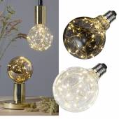 LED Deko Leuchtmittel Dew drops 138x95mm(Lx�) 25 micro LEDs E27 Kugel Dekolicht Gl&uuml;hbirne