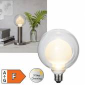 LED Deko Leuchtmittel E27 SPACE XL 165x125mm(Lx�) Kugel Dekolicht Gl&uuml;hbirne Retro 3Step dimmbar