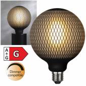 LED Deko Leuchtmittel E27 GRAPHIC Diamond XXL 172x125mm(Lx�) Kugel Dekolicht Gl&uuml;hbirne Muster