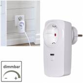StarTrading Dimmer f&uuml;r Steckdose 230V 3-150W Halogen Gl&uuml;hbinen Led dimmen