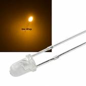 3mm Led klar amber 30 2,0-2,2V 20mA FLACKERND wie Kerze / Feuer flackernde Feuerstelle Flackerlicht