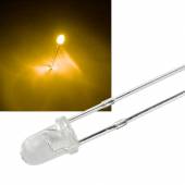 3mm Led gelb 8000mcd 30� 583~588nm 2,0-2,2V 20mA