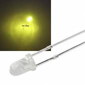 3mm Led goldenweiß 8000mcd 30 3,2-3,4V 20mA goldenweiß