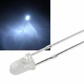 3mm Led kaltwei&szlig; 10000mcd 30� ~9000K 2,8-3,0V 20mA / L033CWC