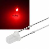 3mm Led DIFFUS rot 800mcd 60 620~625nm 2,1-2,4V 20mA