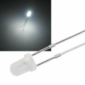 3mm Led DIFFUS wei&szlig; 2200mcd 60� ~6500K 3,2-3,4V 20mA