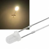 3mm Led DIFFUS warmweiß 2000mcd 60 ~3000K 3,2-3,4V 20mA