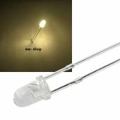 3mm Led warmweiß 9000mcd 30 ~3000K 3,2-3,4V 20mA