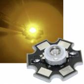 1x HighPower Led 3 Watt GELB auf STAR Platine 700mA