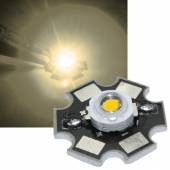 1x HighPower Led 3 Watt WARMWEIß auf STAR Platine 700mA