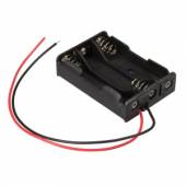  Batteriehalter mit Anschlusskabel 3x AAA / 3x Micro, Batteriefach