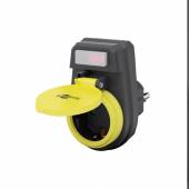   goobay Außen Zwischenstecker Steckdosen-Schalter beleuchtet EIN/AUS 230V 16A IP44 zB: Lichterkette