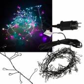 LED Draht-Lichterbündel 210 LEDs schwarz IP44 Farbwechsel bunt 230V Betrieb
