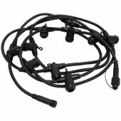 4m Lichterkette mit 10x E14-Fassung SYSTEM PARTYLIGHT schwarzes Kabel koppelbar