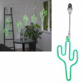 Led Kaktus-Neonleuchte für SYSTEM PARTYLIGHT E27-Anschluss weißes Kabel Lichterkette