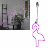 Led Flamingo-Neonleuchte für SYSTEM PARTYLIGHT E27-Anschluss weißes Kabel Lichterkette