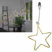 Led Stern-Neonleuchte für SYSTEM PARTYLIGHT E27-Anschluss weißes Kabel Lichterkette