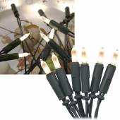  LED Lichterkette mit 20 warmweißen Leds grünes Kabel für Innen