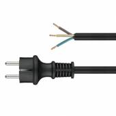 0,5m Anschlussleitung mit Schutzkontakt-Stecker 3G1,5mm� H07RN-F Elektro-Kabel 230V IP44 Au&szlig;en