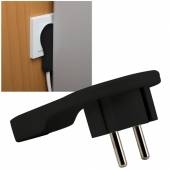  SLIM Schutzkontakt Winkelstecker schwarz Heitronic / extraflach Schutzkontaktstecker